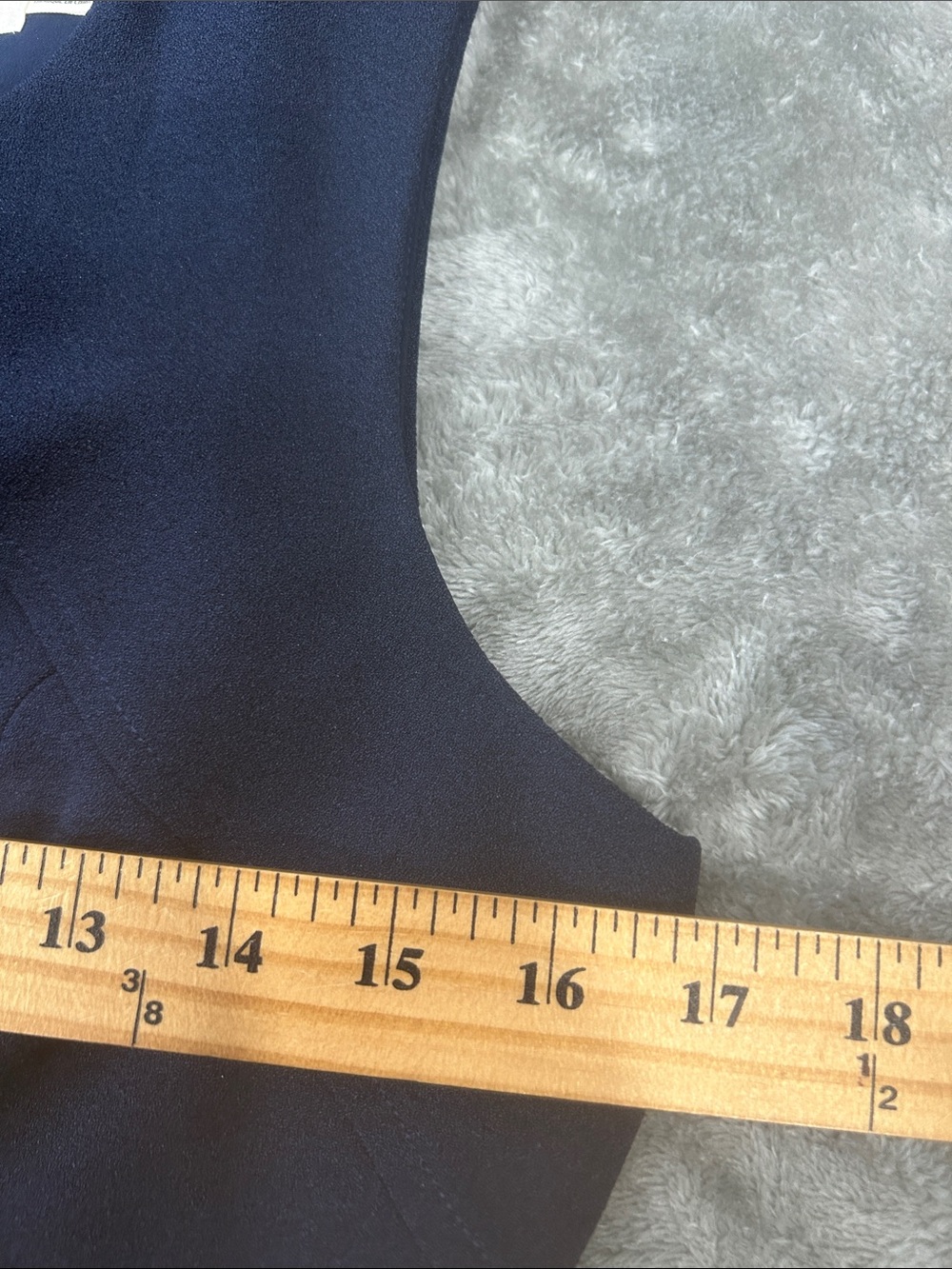 Eliza J Navy Blue Fit & Flare Midi Dress 6 New Sleeveless Career Cocktail NEW - Picture 6 of 14